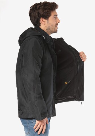 JACK WOLFSKIN Outdoorjas 'Arland' in Zwart