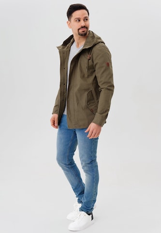 INDICODE JEANS Between-Season Jacket 'Lough' in Green