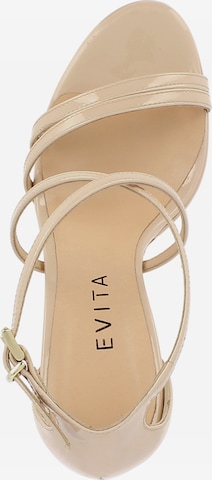 EVITA Strap Sandals 'Valeria' in Beige