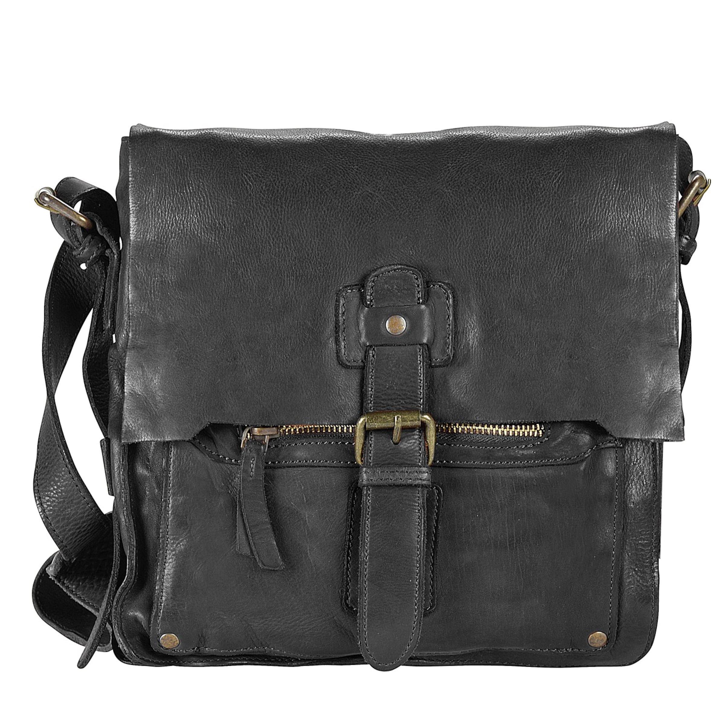 Harold's Umhängetasche 'Submarine' in Schwarz: Vorderseite