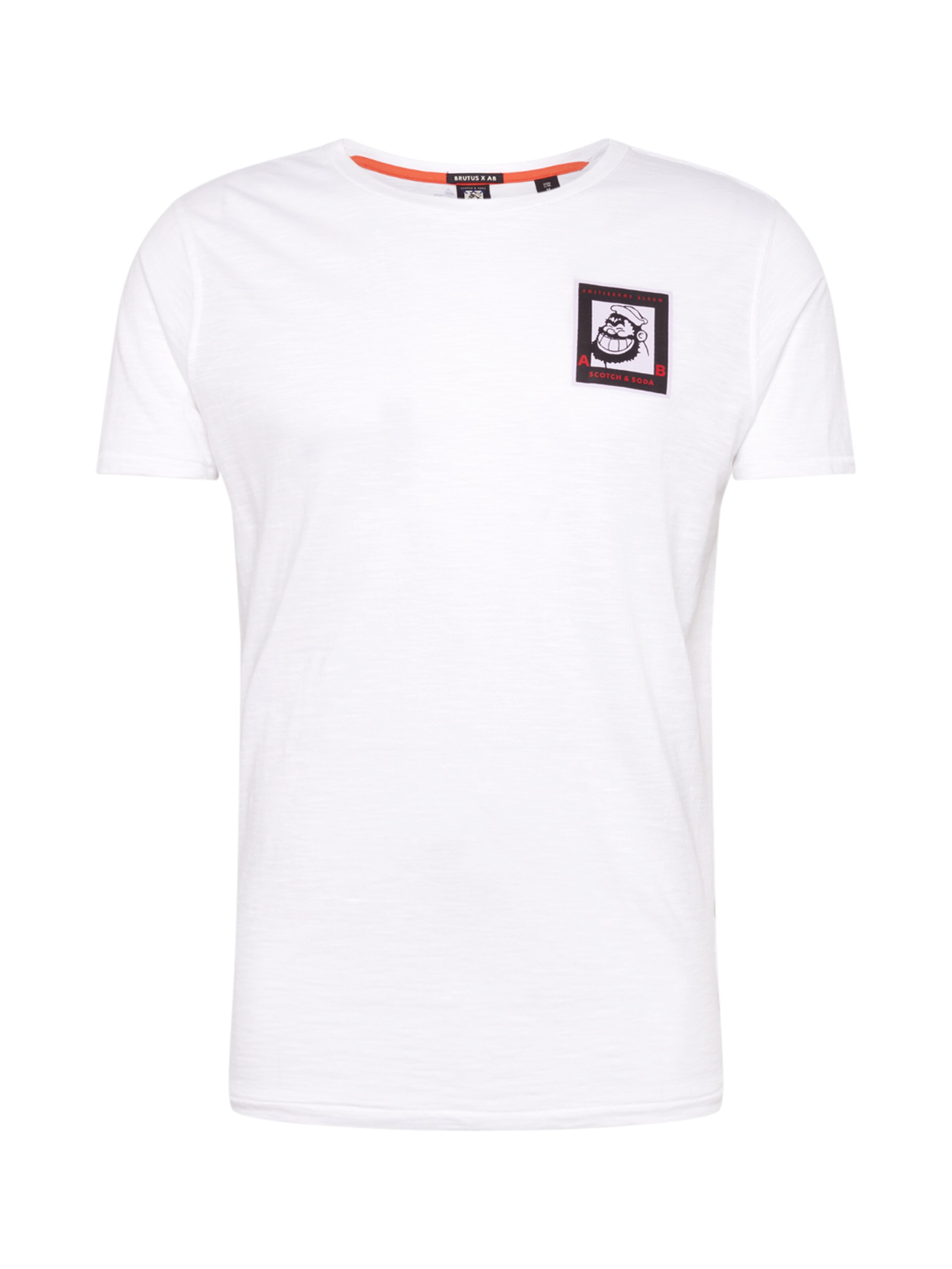 SCOTCH & SODA - Shirt 'Brutus Ams Blauw' in de kleur Wit