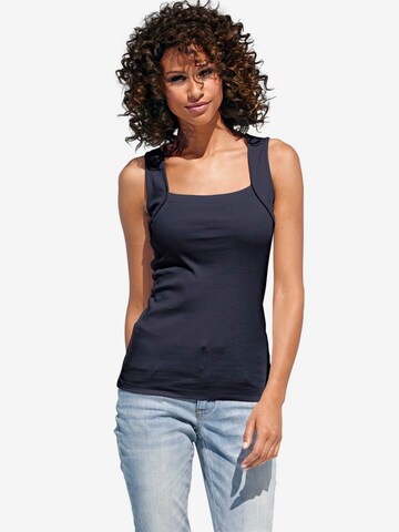 heine Top in Blue: front