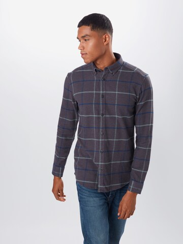 Only & Sons Slim Fit Hemd 'SALVIAN' in Lila: Vorderseite