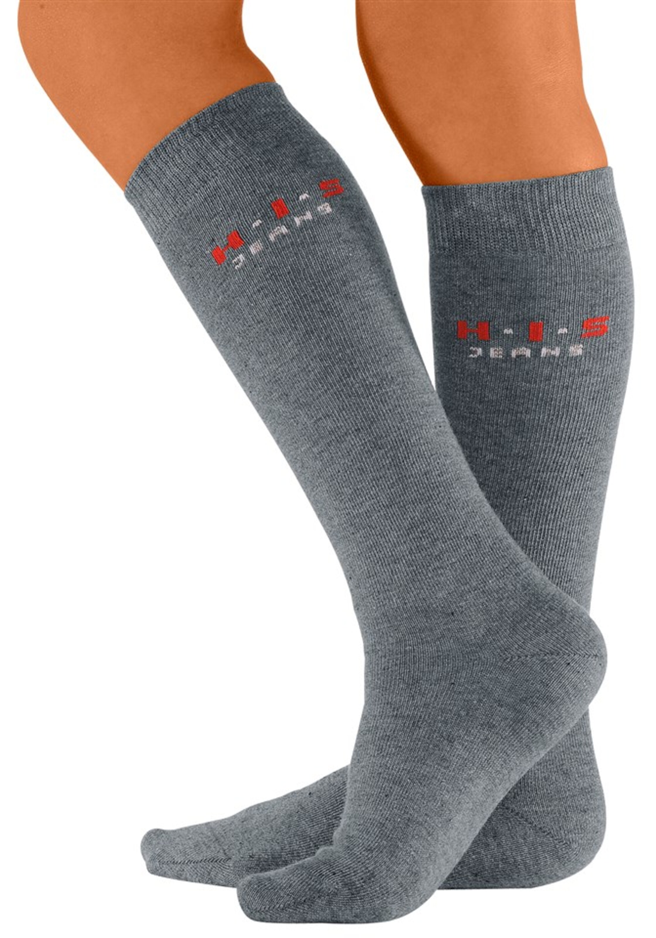 H.I.S Socks in Grey: front