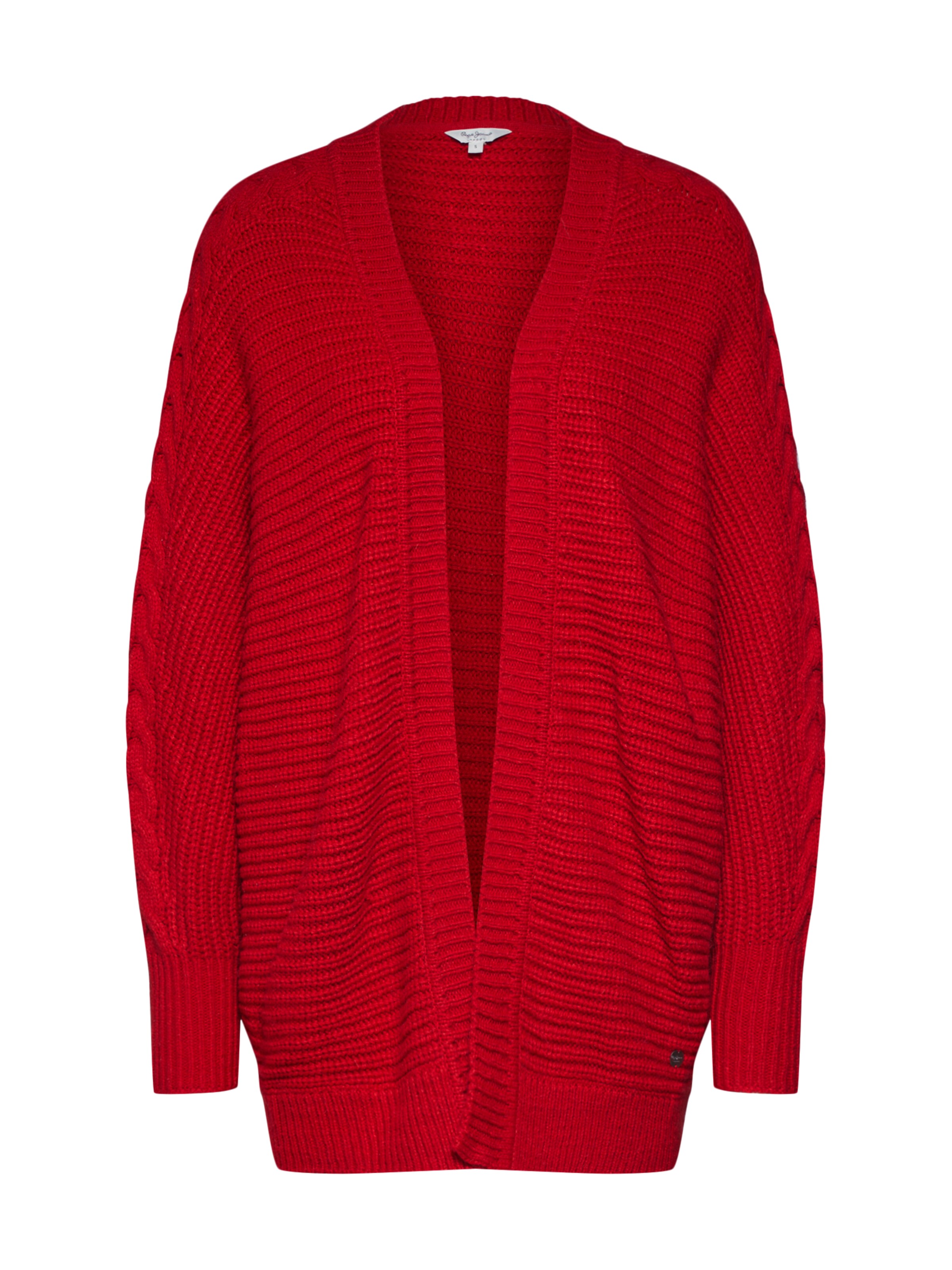 Pepe Jeans - Gebreid vest 'KATTY' in de kleur Rood