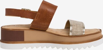 TAMARIS Strap Sandals in Brown