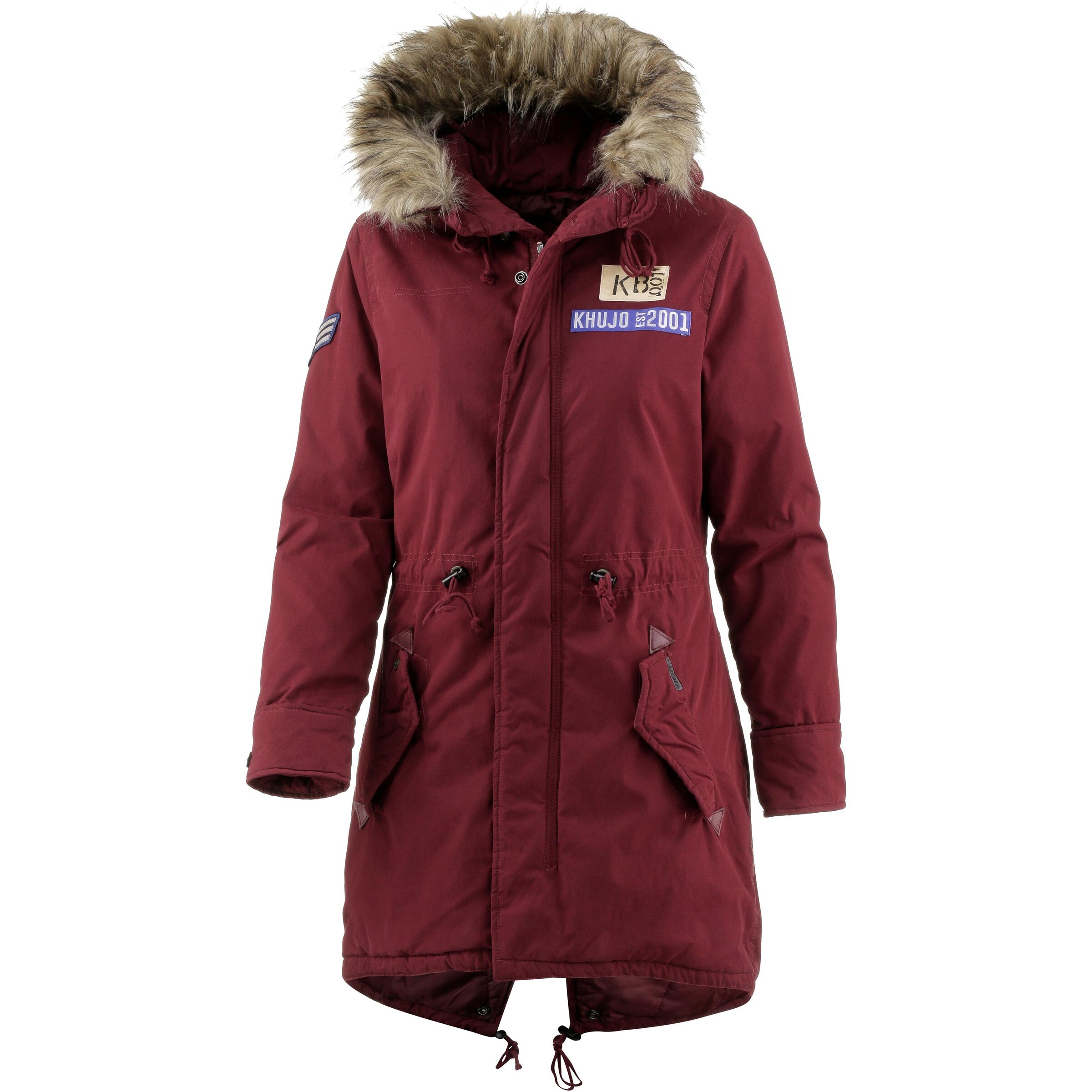 khujo - Parka 'Kenita 2' in weinrot