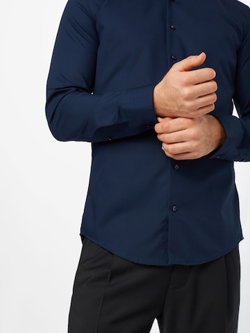 SEIDENSTICKER Slim fit Business Shirt in Blue