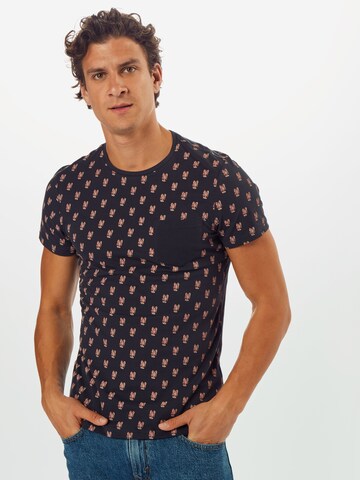 Coupe regular T-Shirt BLEND en bleu : devant