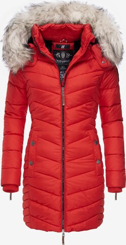 NAVAHOO Winter Coat 'Nimalaa' in Red: front