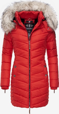 NAVAHOO Winter coat 'Nimalaa' in Red: front