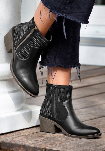 Bottines LASCANA en noir : devant