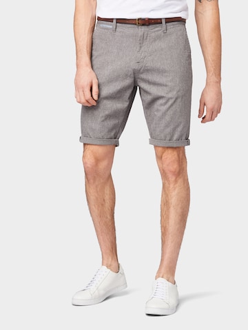 TOM TAILOR Regular Chino Pants 'Josh' in Grey: front