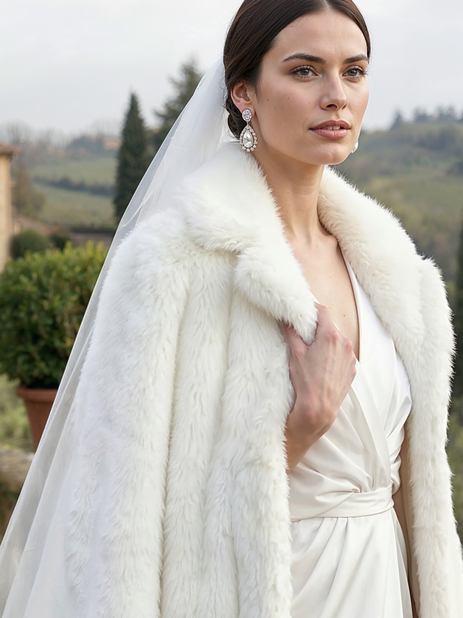Your dreamy wedding look for chilly days Wintery Bridal Looks