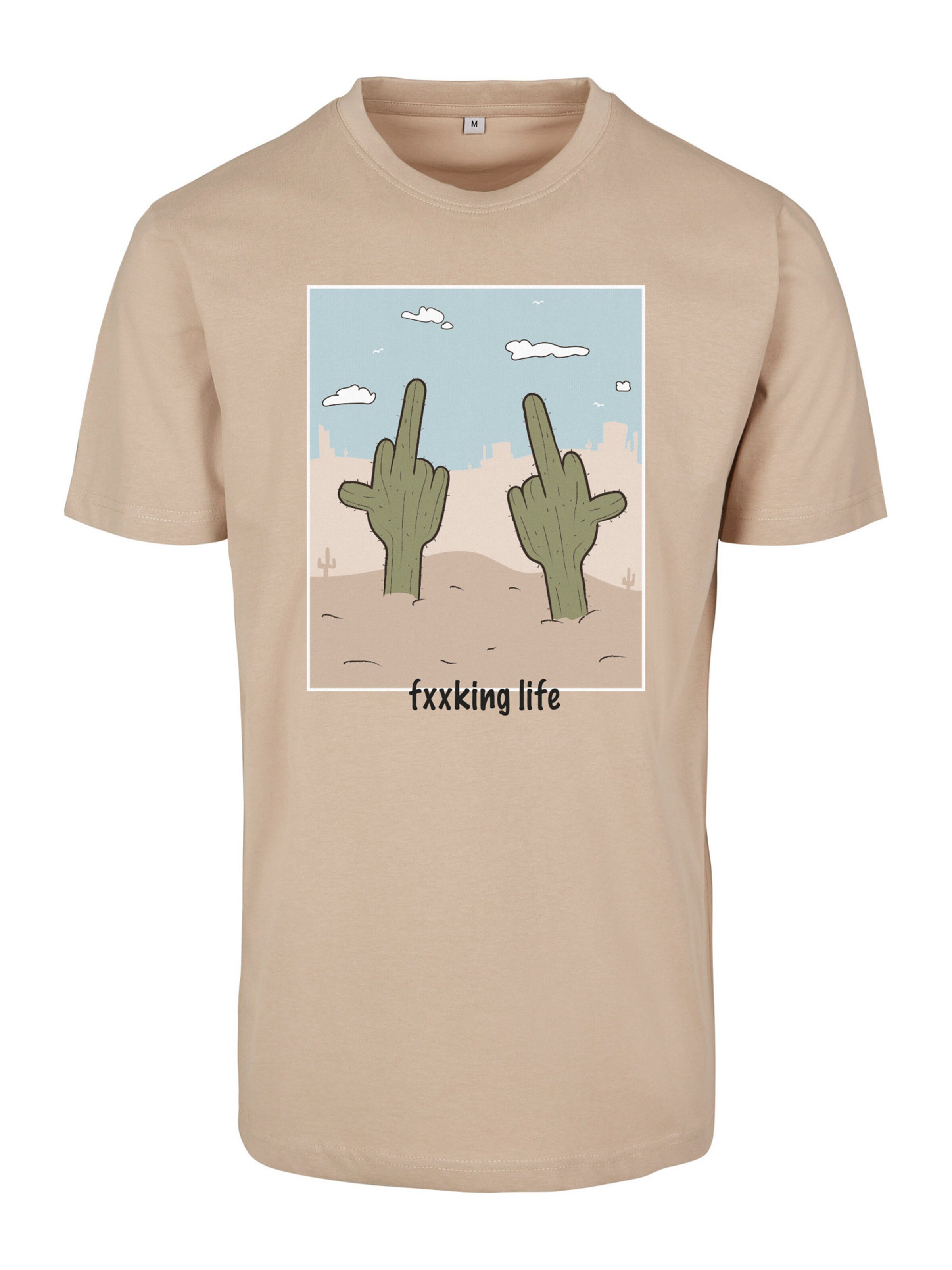 smėlio Mister Tee Standartinis modelis Marškinėliai: priekis