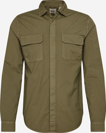 Dockers Button Up Shirt in Green: front