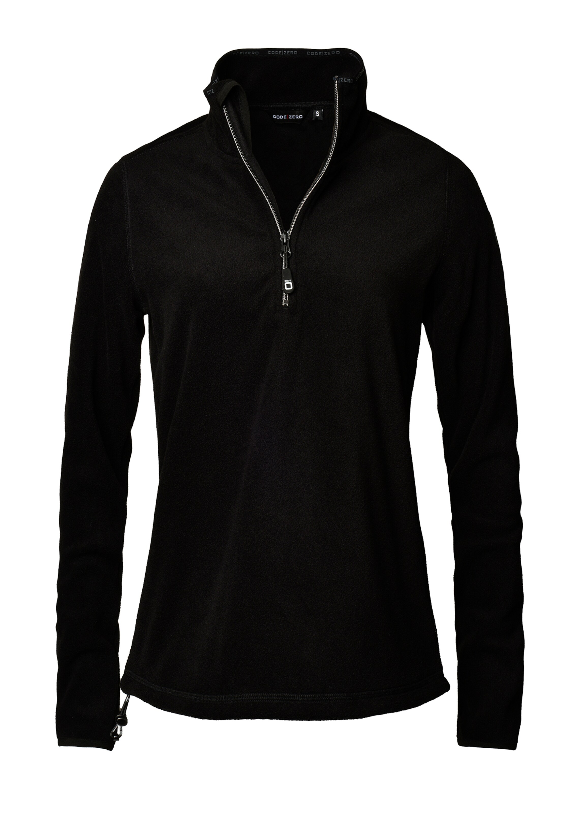 CODE-ZERO - Jacke 'Wavesom' Damen Half-Zip Fleece in schwarz