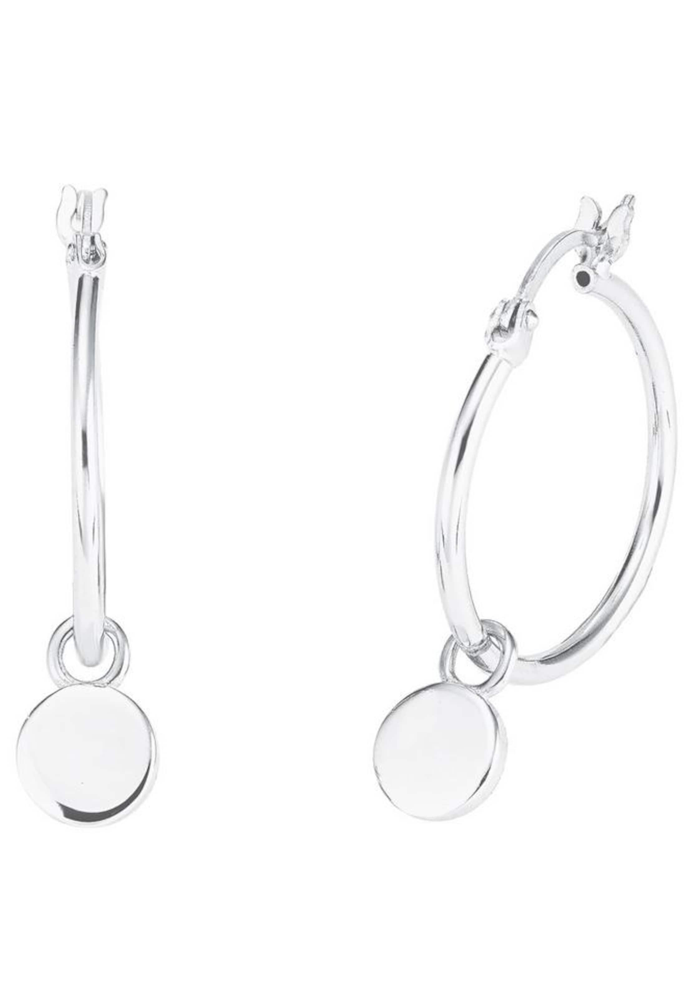AMOR Earrings in Silver: front