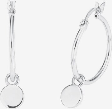 AMOR Earrings in Silver: front