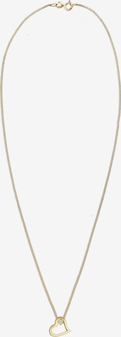 Elli DIAMONDS Ketting 'Herz' in Goud: voorkant