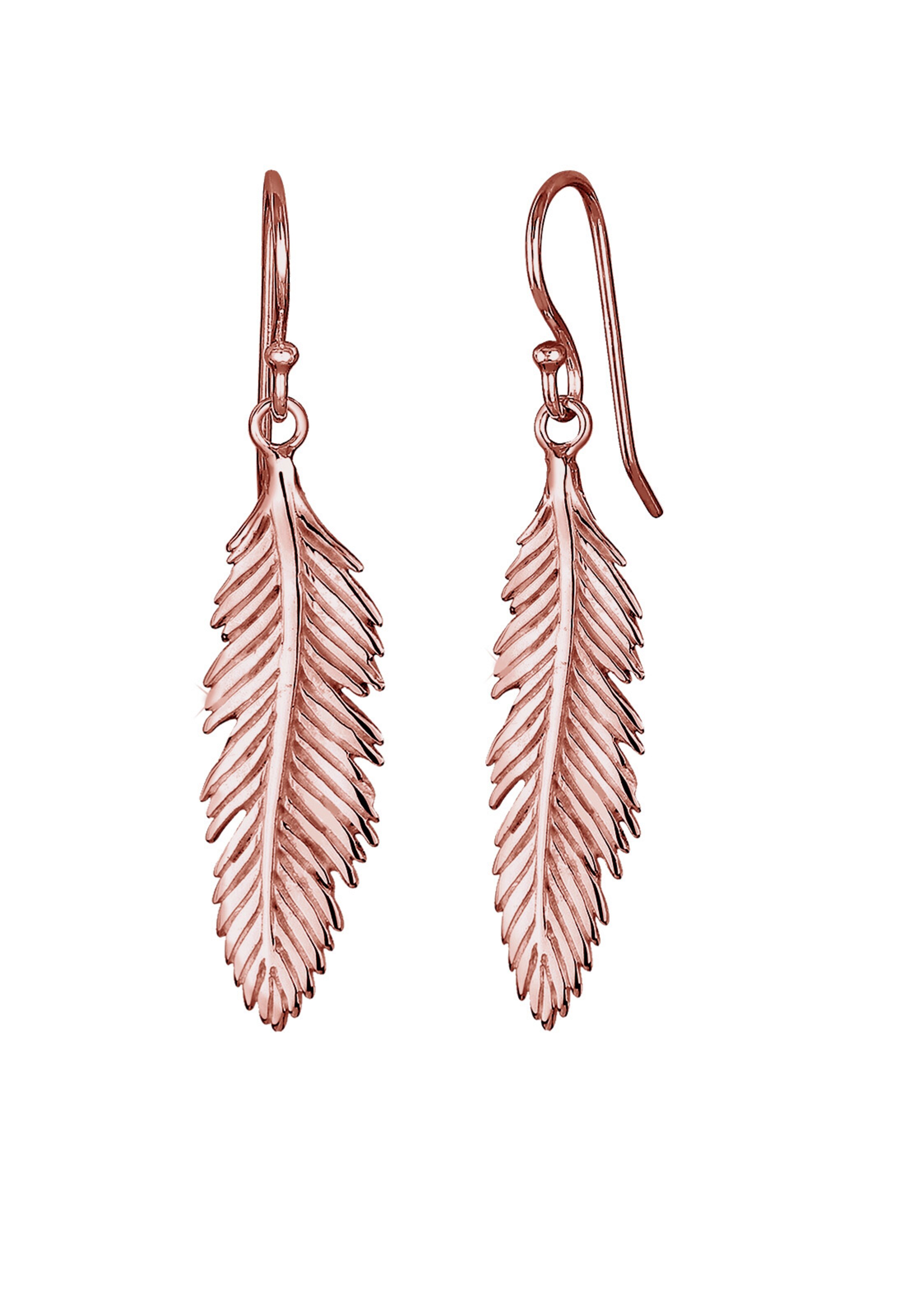 ELLI Oorbellen 'Feder' in Goud