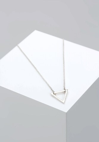 ELLI Ketting 'Dreieck' in Zilver