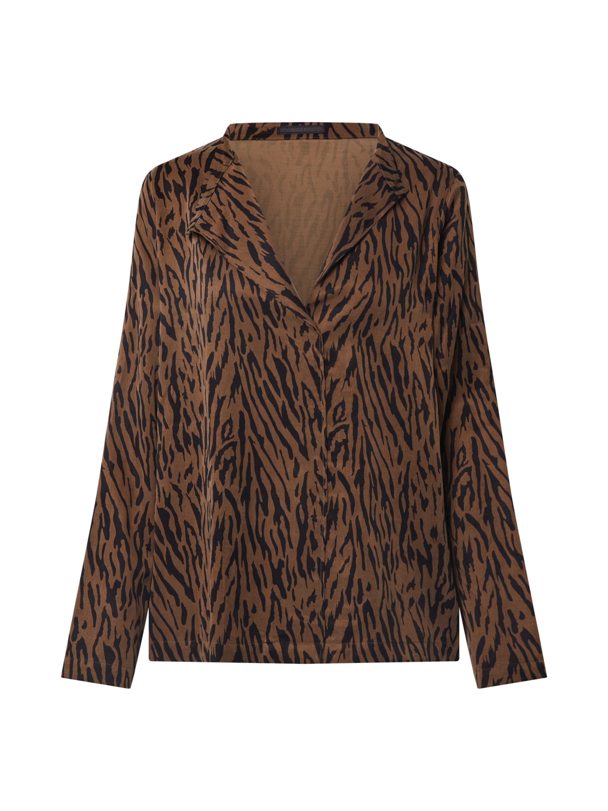 DRYKORN - Blusa 'Limilia' en marrón: frente