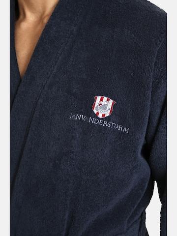 Jan Vanderstorm Long Bathrobe 'Janning' in Blue