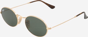 Ochelari de soare 'OVAL' de la Ray-Ban pe auriu: față