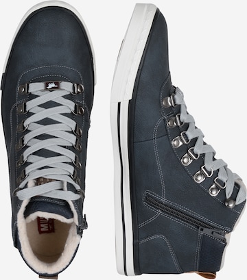 Sneaker alta di MUSTANG in grigio: lato