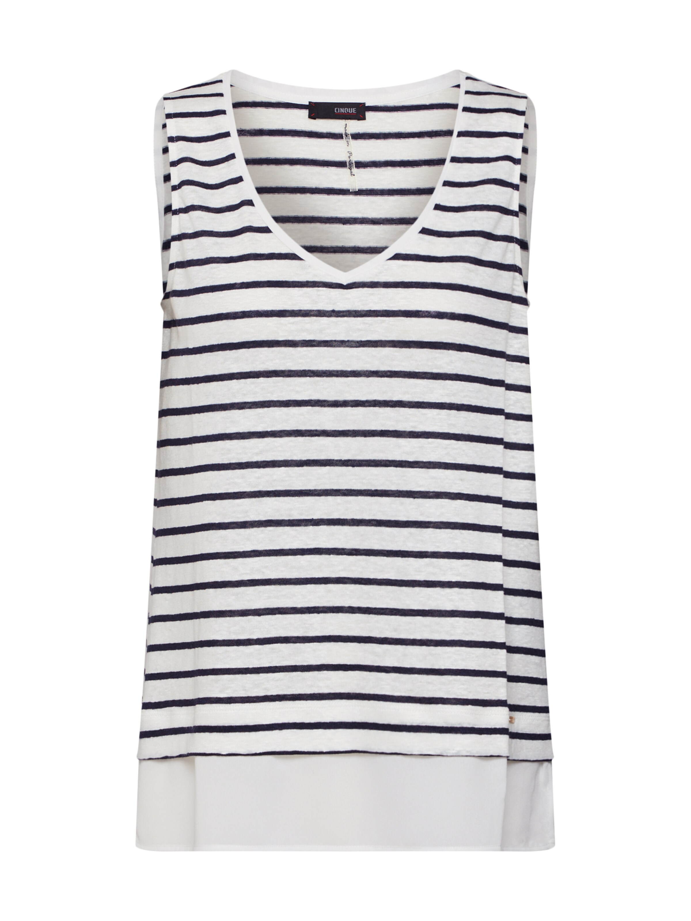 CINQUE - Top 'CIVERONA' in de kleur Wit