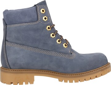 Darkwood Lace-Up Ankle Boots in Blue