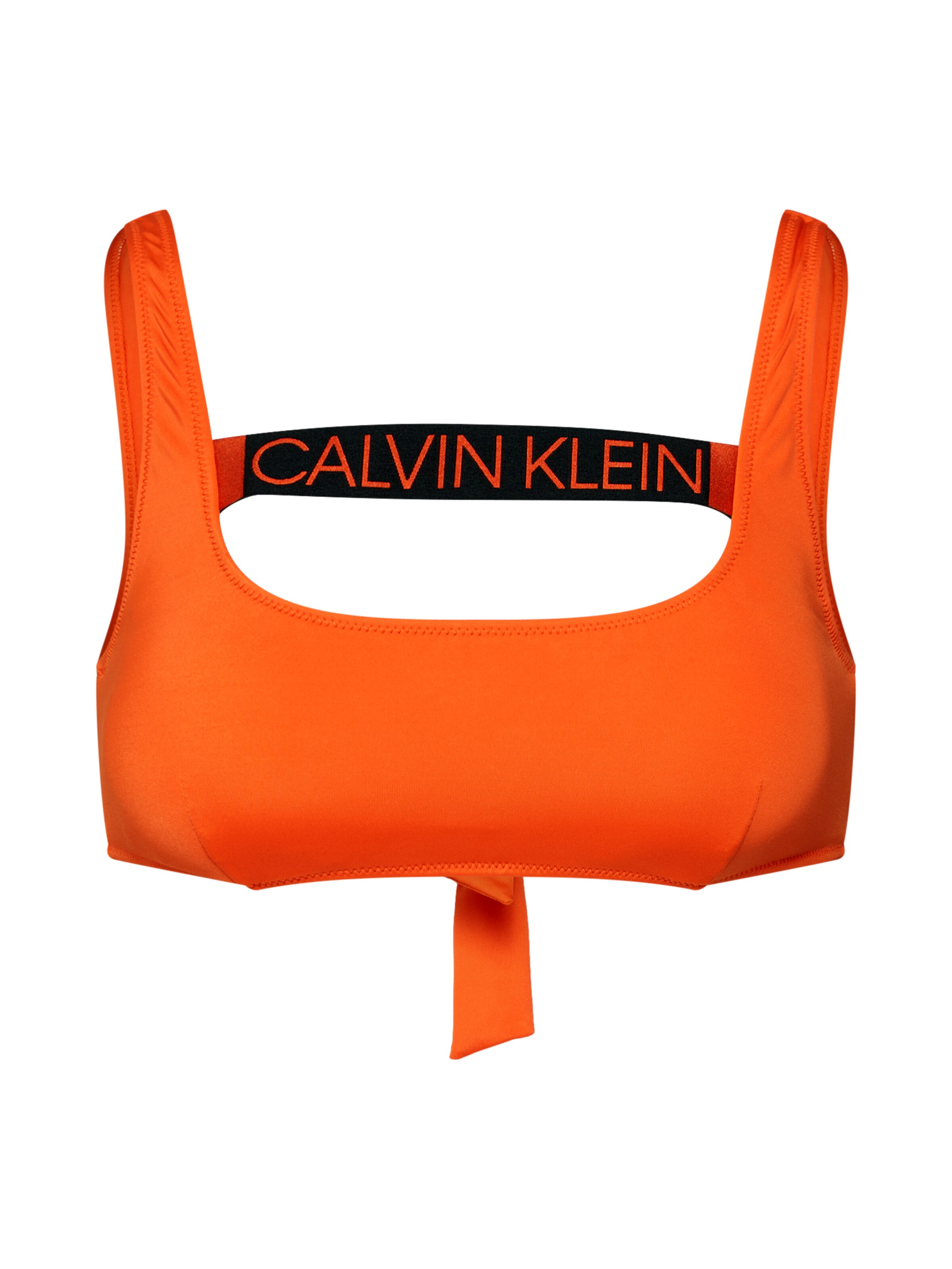 Calvin Klein Swimwear - Bikinitop 'TIE BACK BRALETTE RP' in de kleur Donkeroranje
