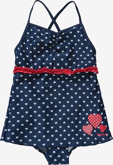 PLAYSHOES Swimsuit 'Schwäne' in Blue / Red / White, Item view