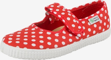 natural world Ballet Flats 'Mercedes' in Red: front