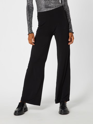SISTERS POINT Zvonové kalhoty Kalhoty – černá: přední strana