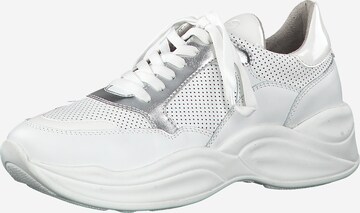 TAMARIS Sneakers laag in Wit: voorkant