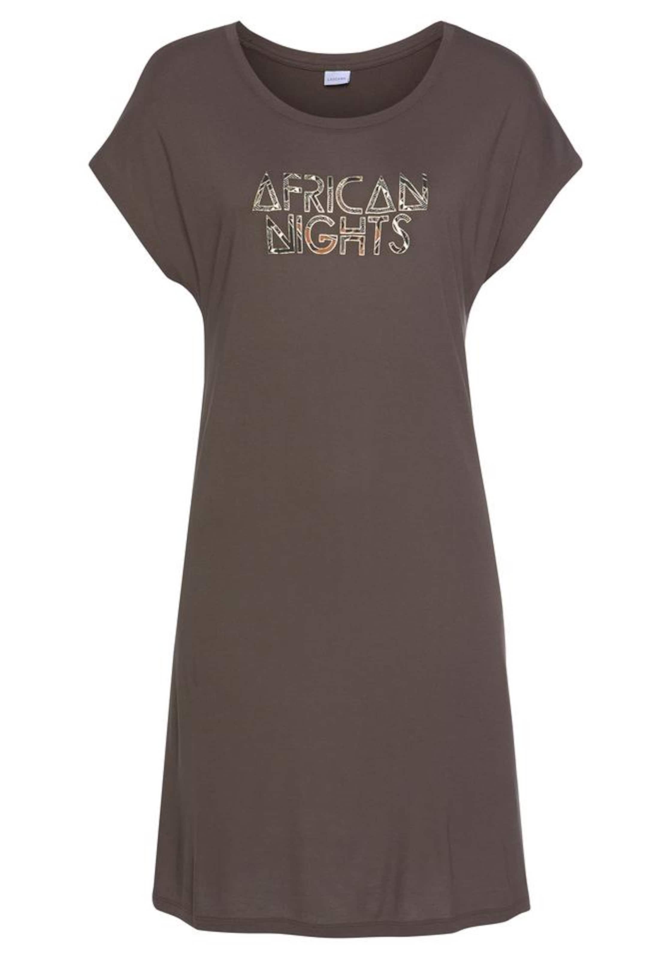 LASCANA Nightgown 'Africa' in Grey: front