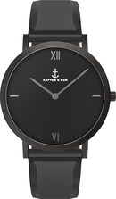 Kapten & Son Reloj analógico 'Pure Nox' en negro
