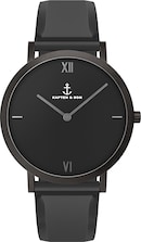 Kapten & Son Analoguhr 'Pure Nox' in schwarz