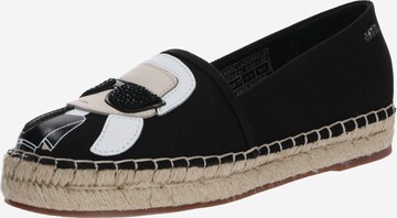 Espadrilles 'KAMINI' Karl Lagerfeld en noir : devant