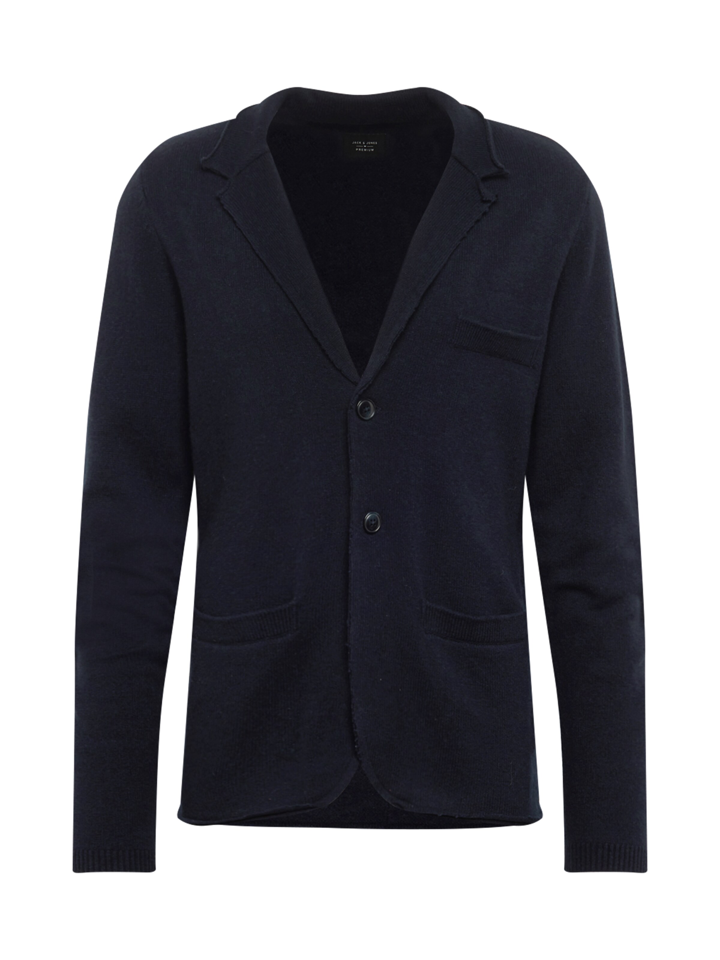 JACK & JONES - Gebreid vest 'EAST' in de kleur Marine