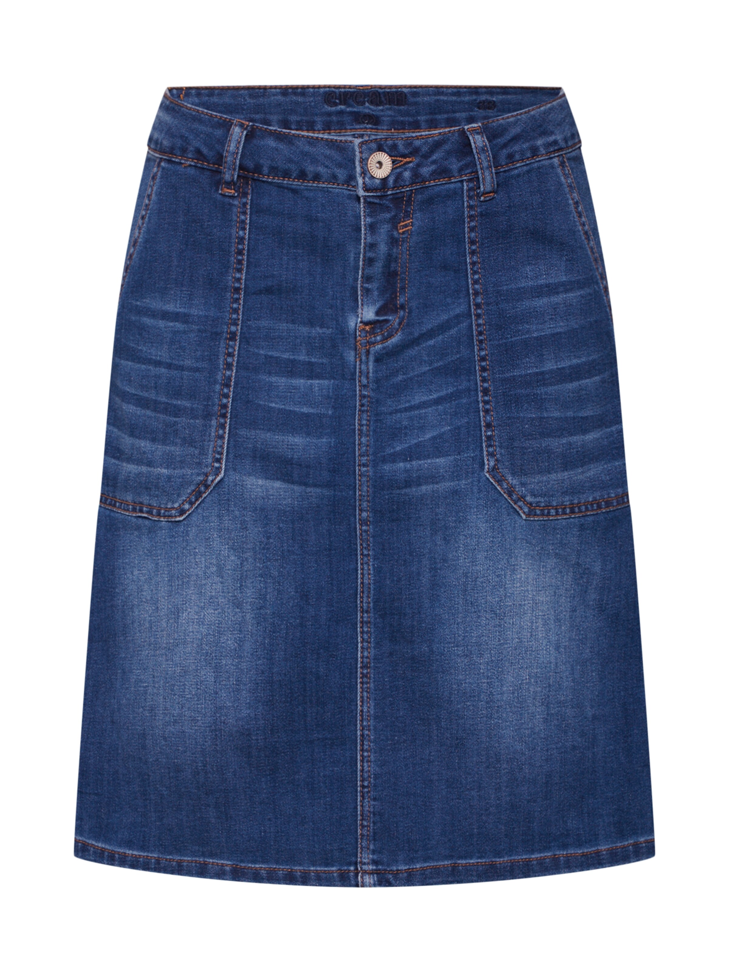 Cream - Rok 'DIWA' in de kleur Blauw denim