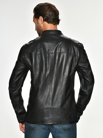 MUSTANG Lederjacke 'Johannes' in Schwarz