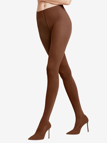 FALKE Fine Tights in Brown: front