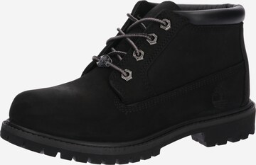 TIMBERLAND Škornji z vezalkami 'Nellie Double' | črna barva: sprednja stran