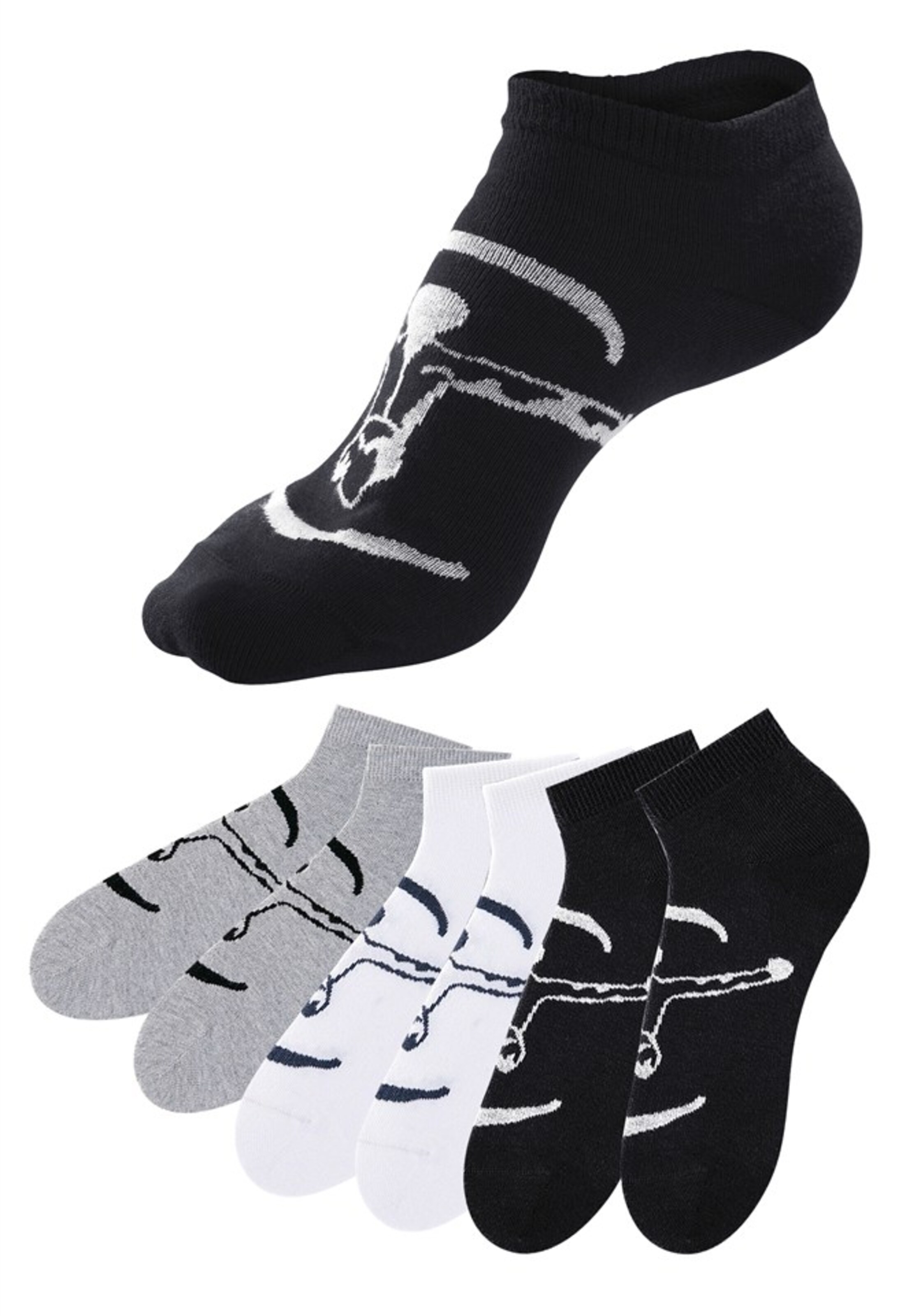CHIEMSEE Regular Socken 'Basi6' in Mischfarben