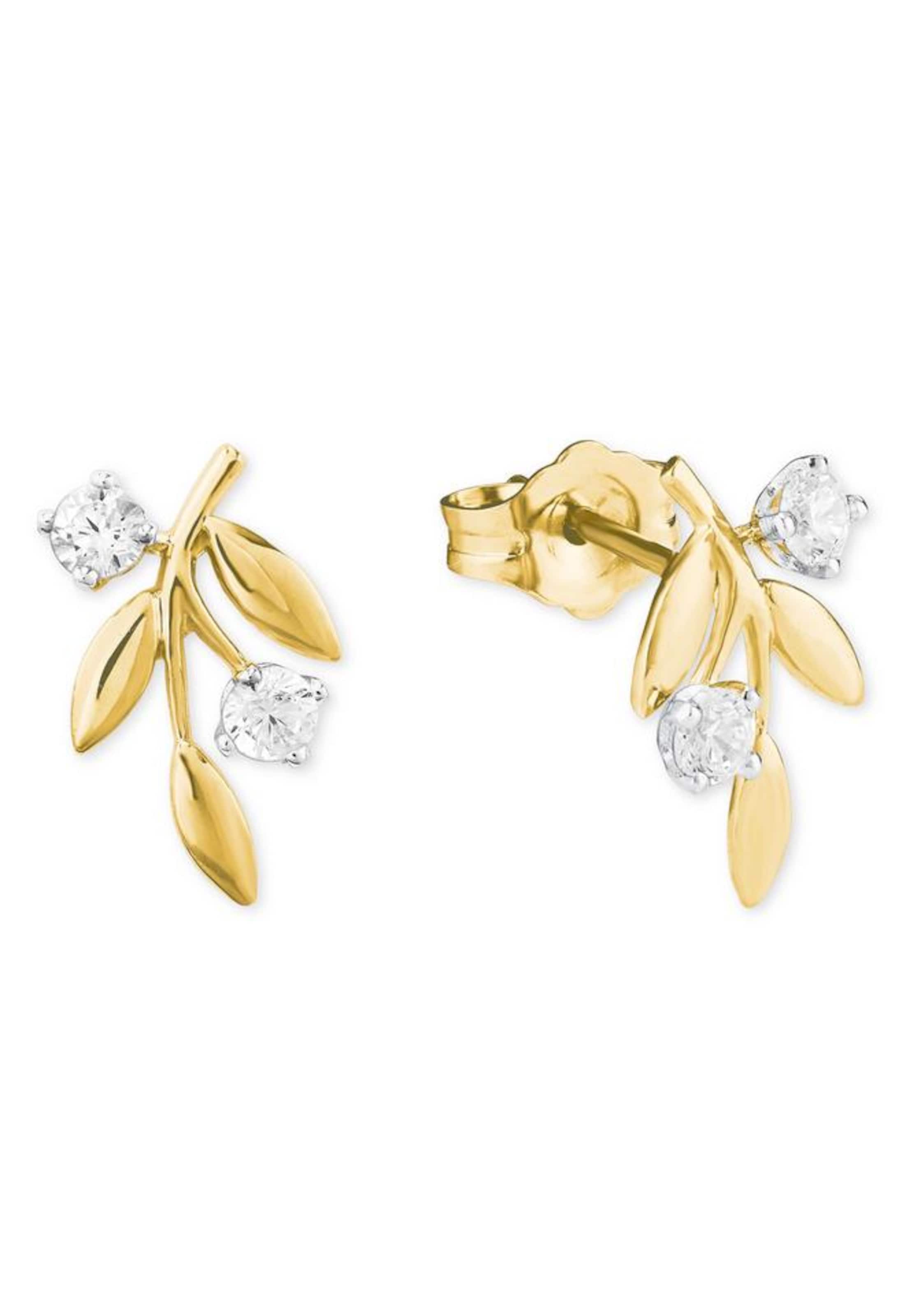 AMOR Earrings in Gold: front