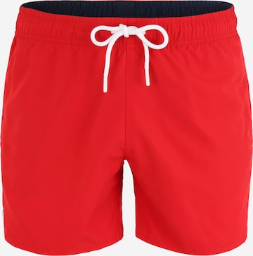 Shorts de bain LACOSTE en rouge : devant