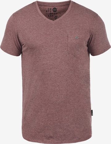 !Solid V-Shirt 'Tedros' in Rot: predná strana